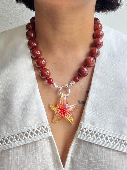 Cinnamon Bold Deluxe Necklace - One Of A Kind