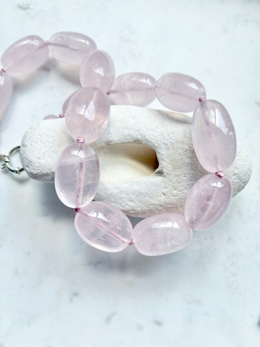 Dreamy Rosé Bold Necklace - One Of A Kind