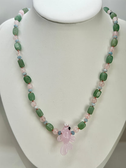 Pastel Splash & Dash Sunset Necklace