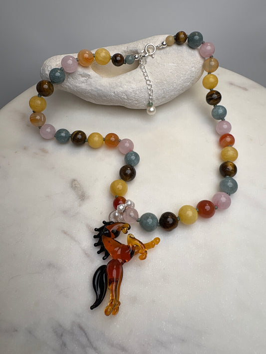 Wild Horse Chestnut Necklace