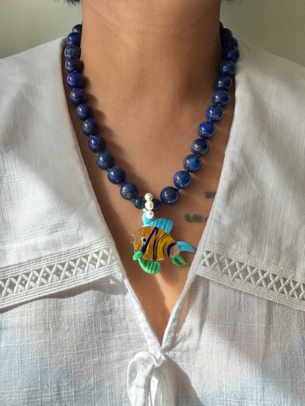 Tropical Tiger Necklace - One Of A Kind
