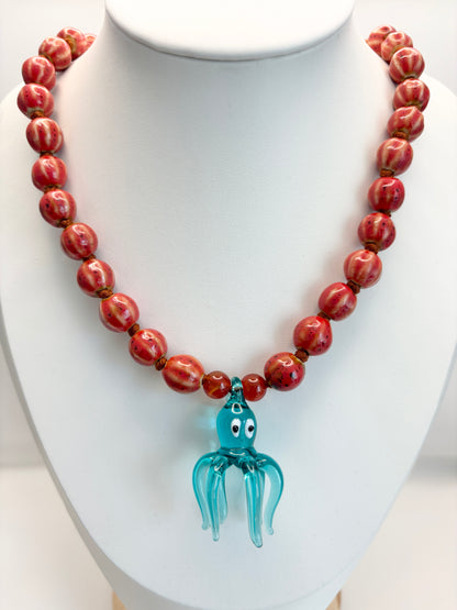 Little Sucker Aqua Necklace