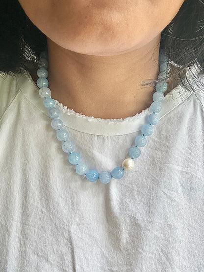 Aquamarine O’Clock Necklace