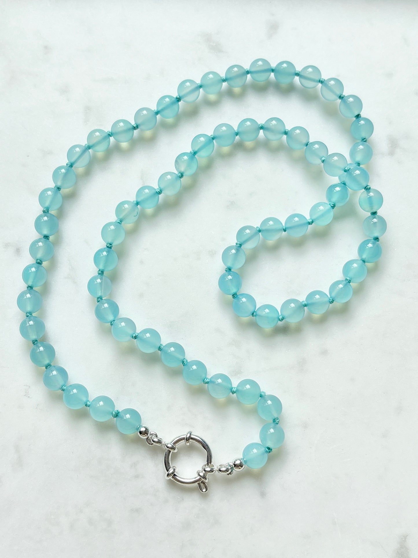 Long Azure Bold Necklace - Limited