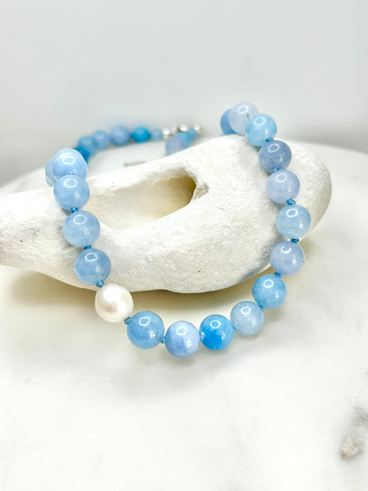 Aquamarine O’Clock Necklace