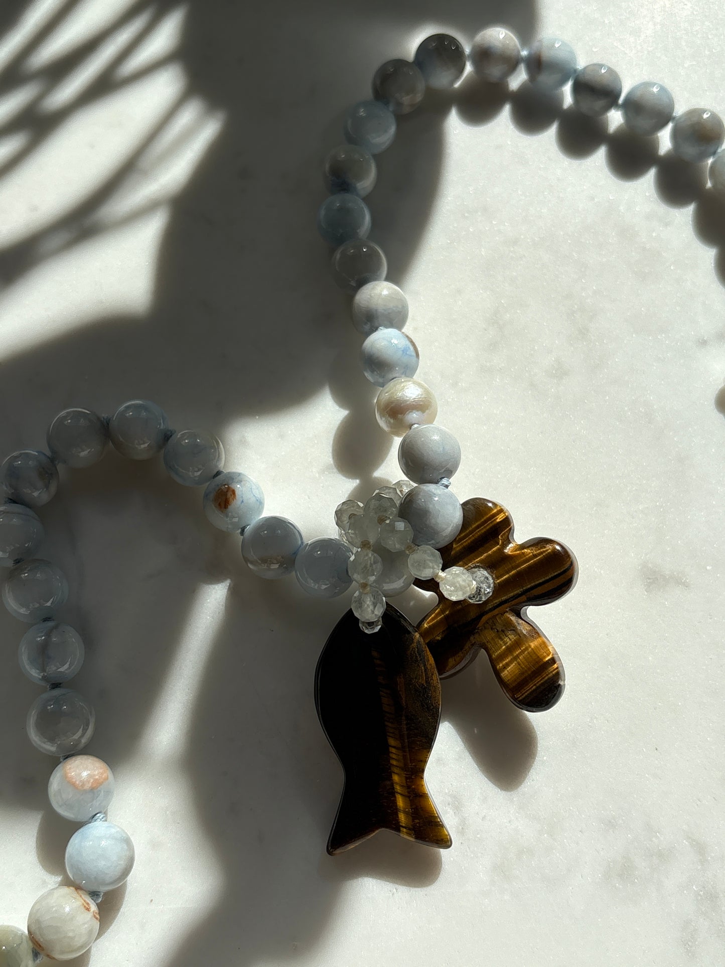 Persian Gulf Chalcedony O’Clock Necklace