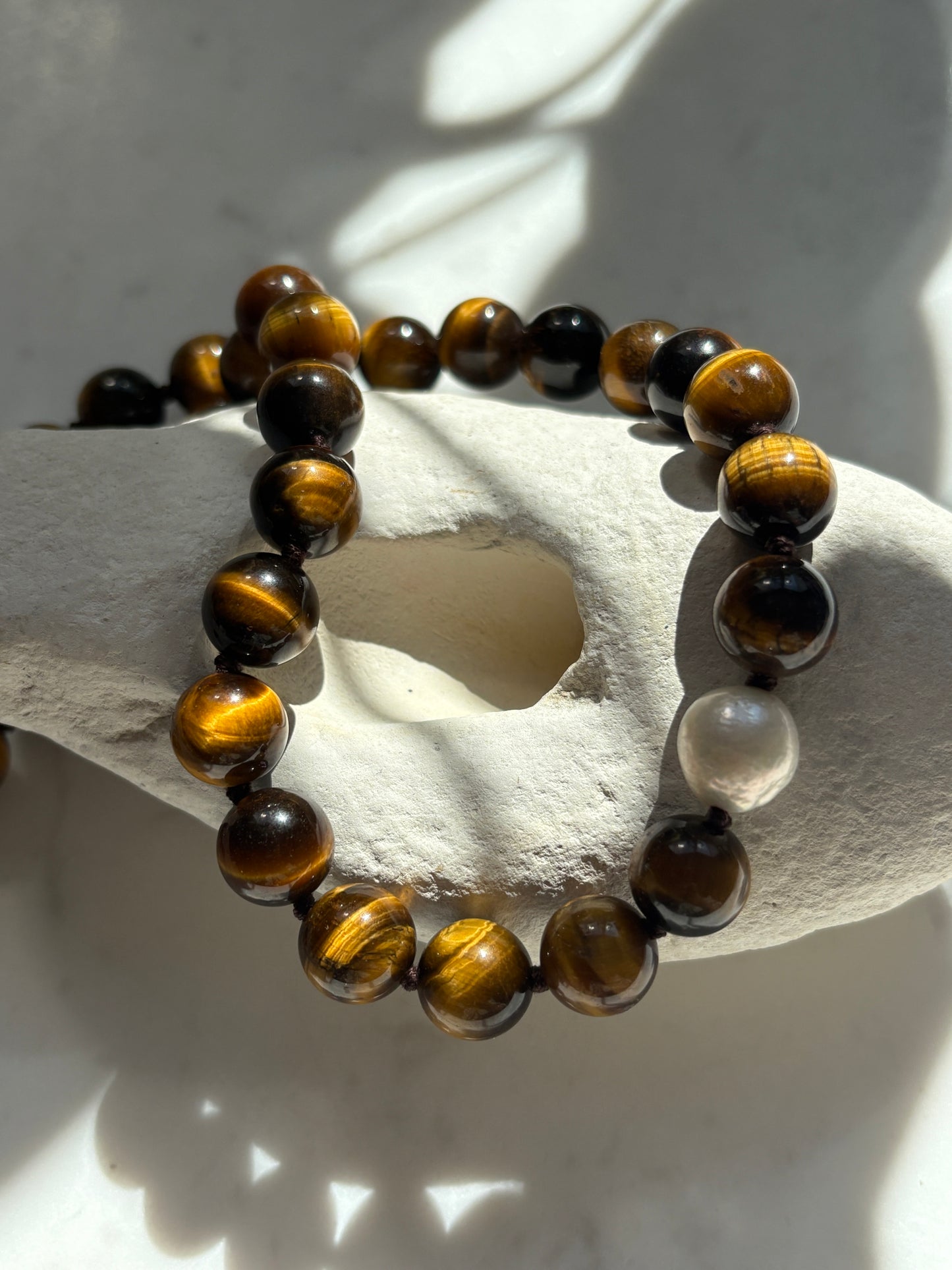 Tiger's Eye O’Clock Necklace