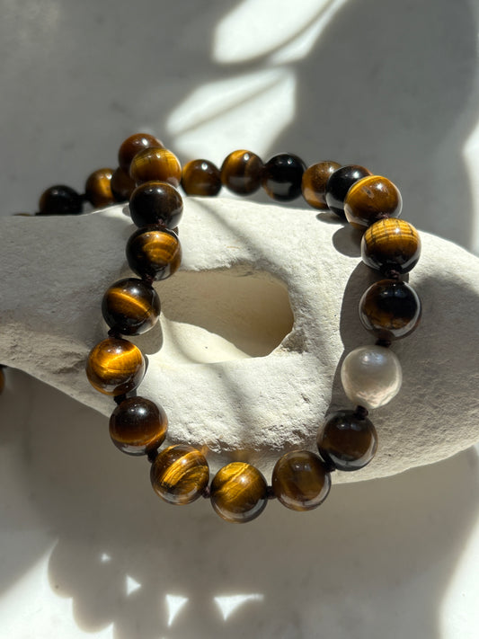 Tiger's Eye O’Clock Necklace