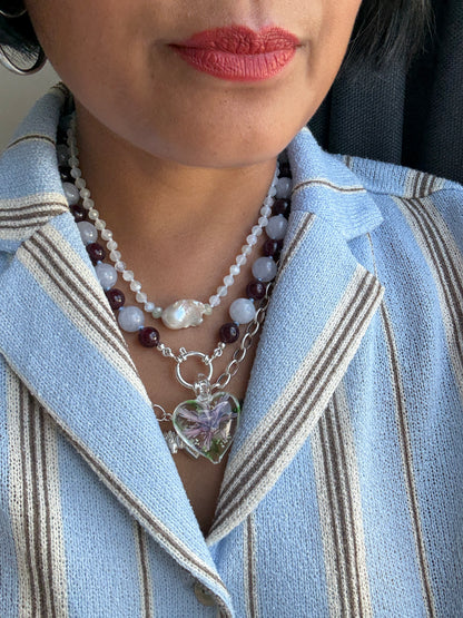 Facets Embrace Moonstone Necklace - Limited