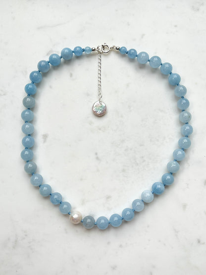 Aquamarine O’Clock Necklace