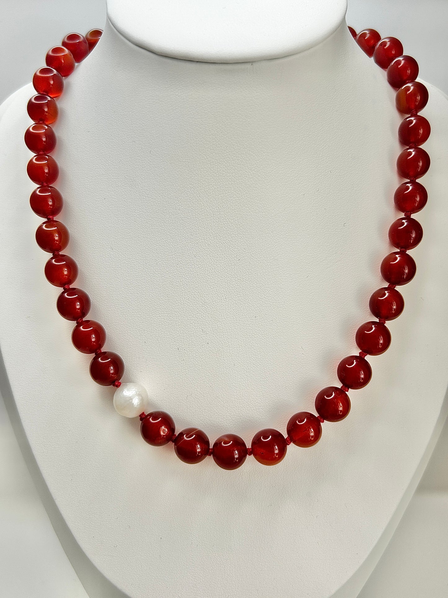 Carnelian O’Clock Necklace