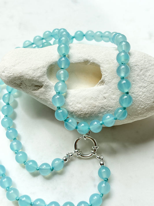 Long Azure Bold Necklace - Limited