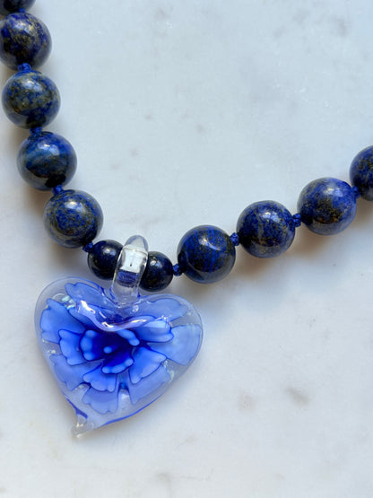 Heart In Bloom Abyss Necklace - One Of A Kind