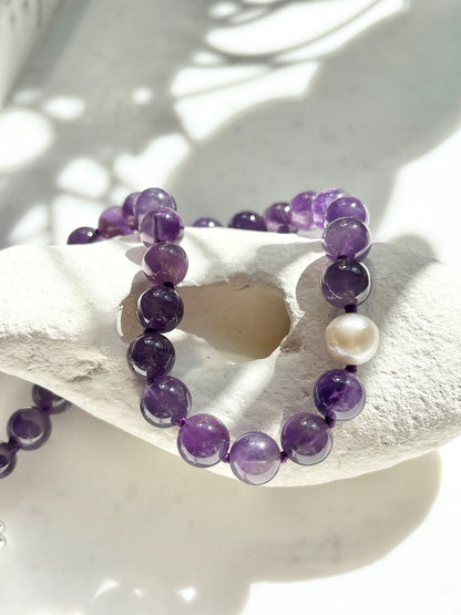 Amethyst O’Clock Necklace
