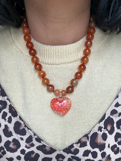 Heart Of Glass Necklace - One Of A Kind