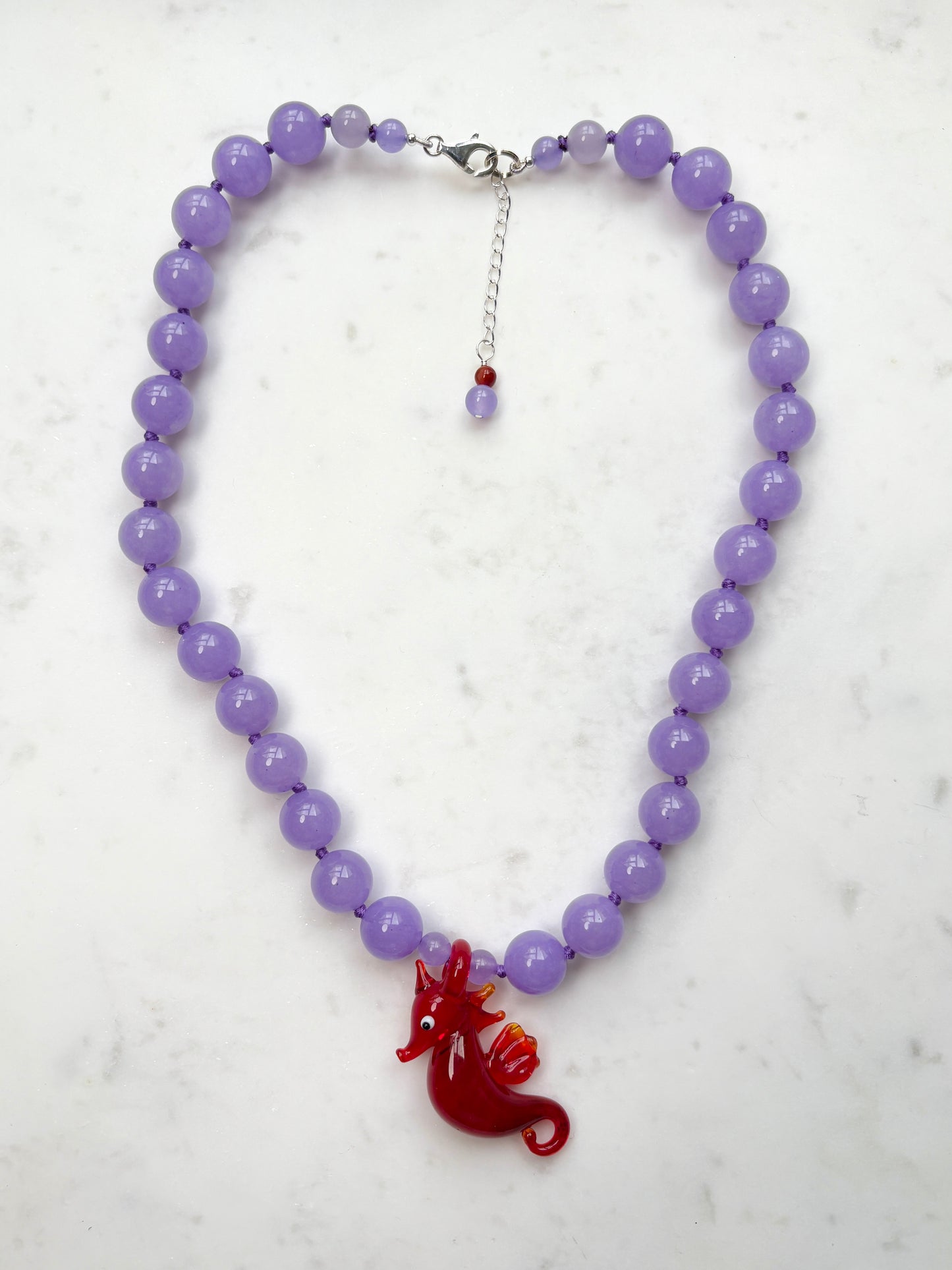 Sassy Sea Stead Lavender Flame Necklace - Limited