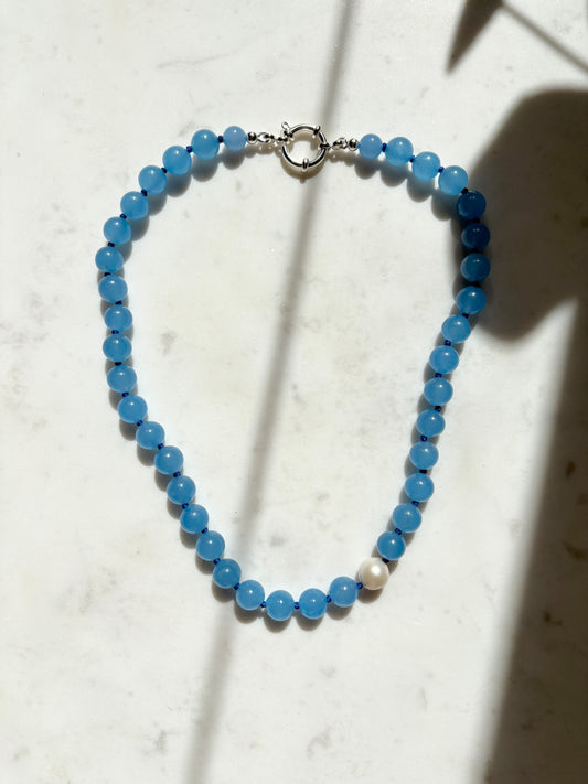 Aquamarine O’Clock Necklace