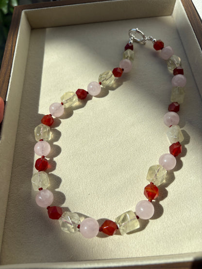 Warm Lemon Candy Mix Necklace - Limited