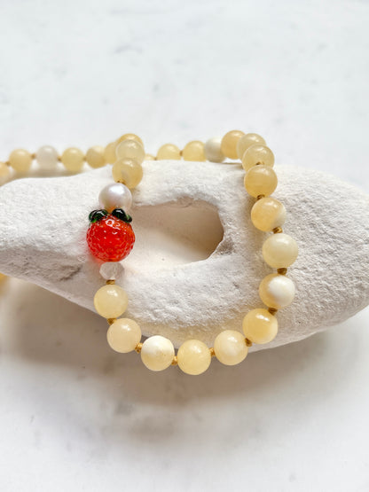 Clementine Fruit Loops Necklace