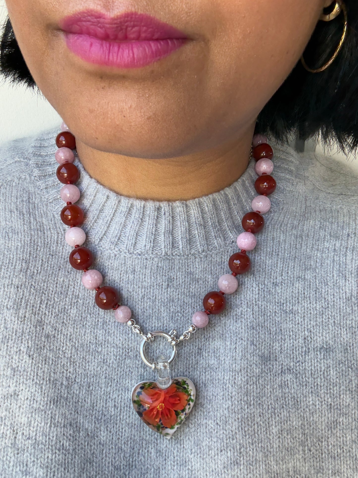 Blooming Heart Pendant - One Of A Kind