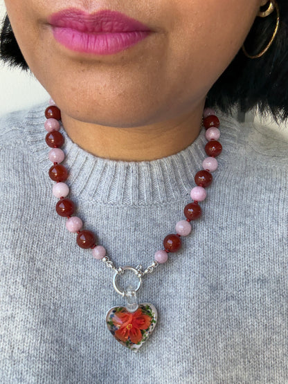 Blooming Heart Pendant - One Of A Kind