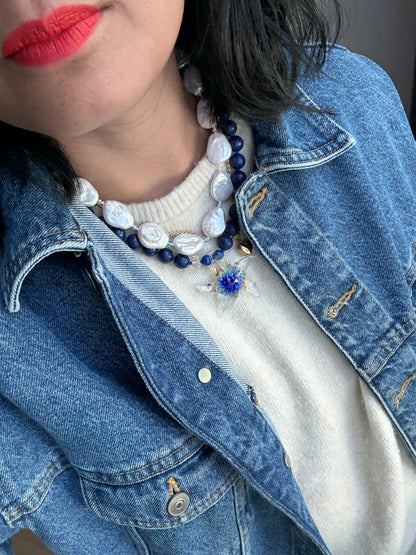 Rainbow Droplet Necklace