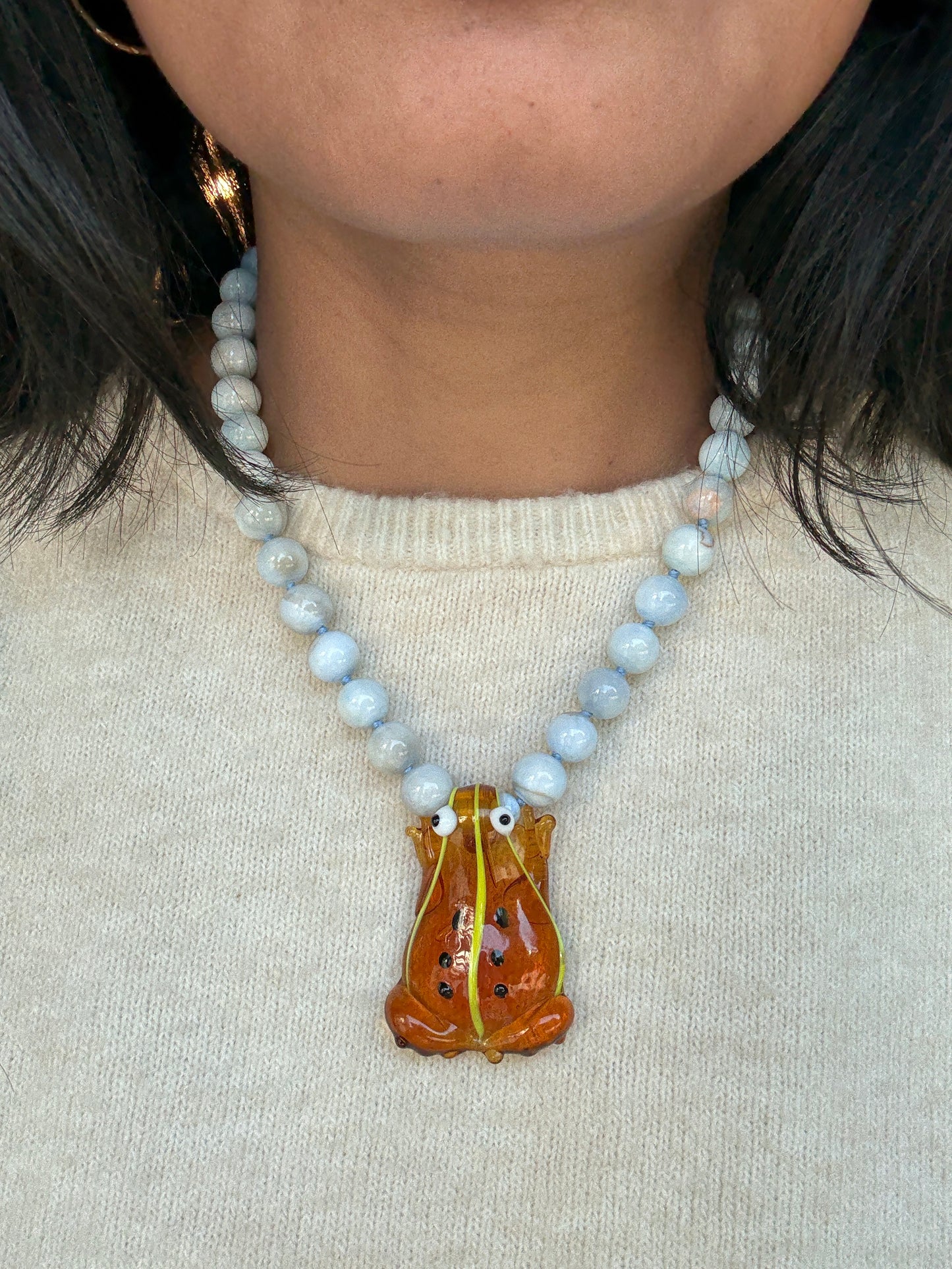 Gemstone Hopper Mist Necklace