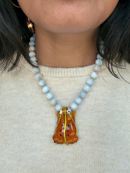 Gemstone Hopper Mist Necklace