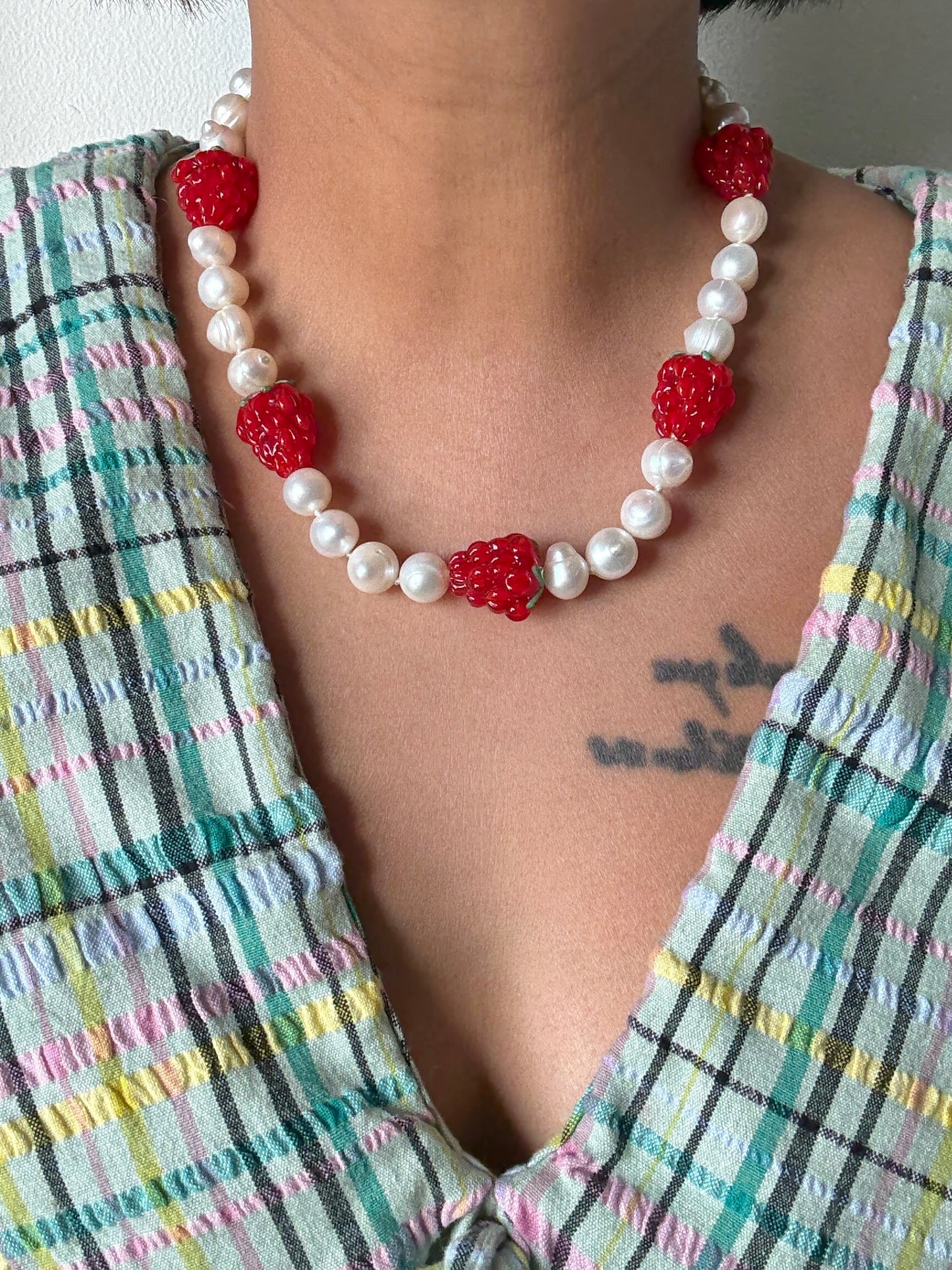 Raspberry Pickin' Necklace - Limited