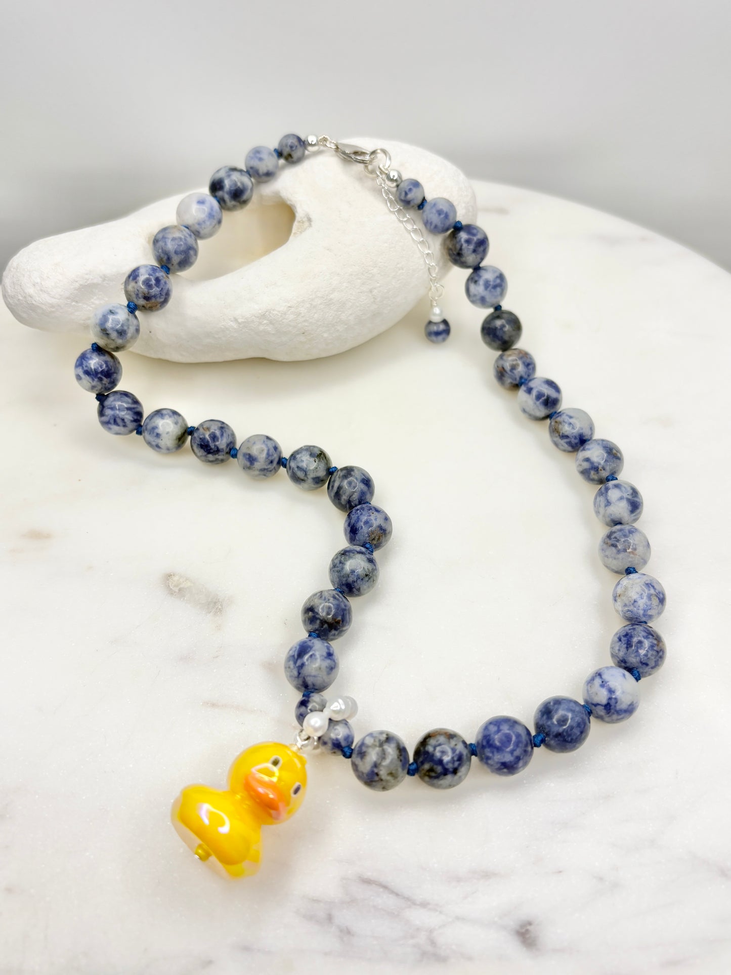 Quack Quack Joy Puddle Necklace
