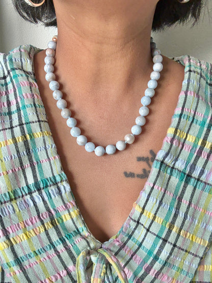 Persian Gulf Chalcedony O’Clock Necklace