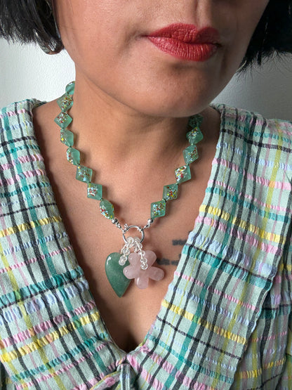 Birthday Sprinkles Leaf Bold Necklace - Limited
