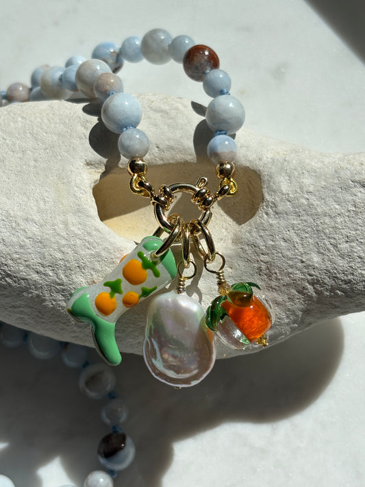 Bootiful Persimmon Bites Necklace