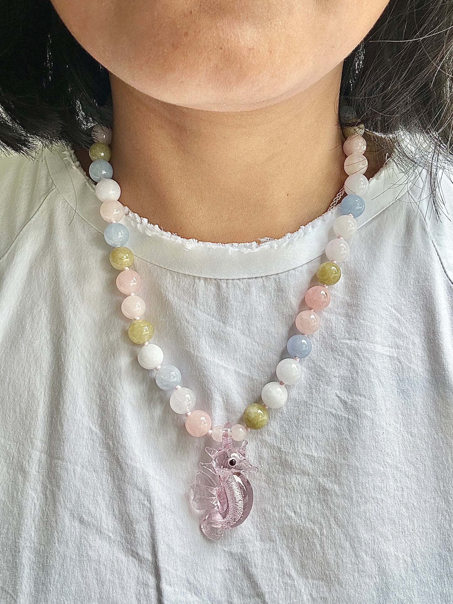 Sassy Sea Stead Pastel Rainbow Necklace