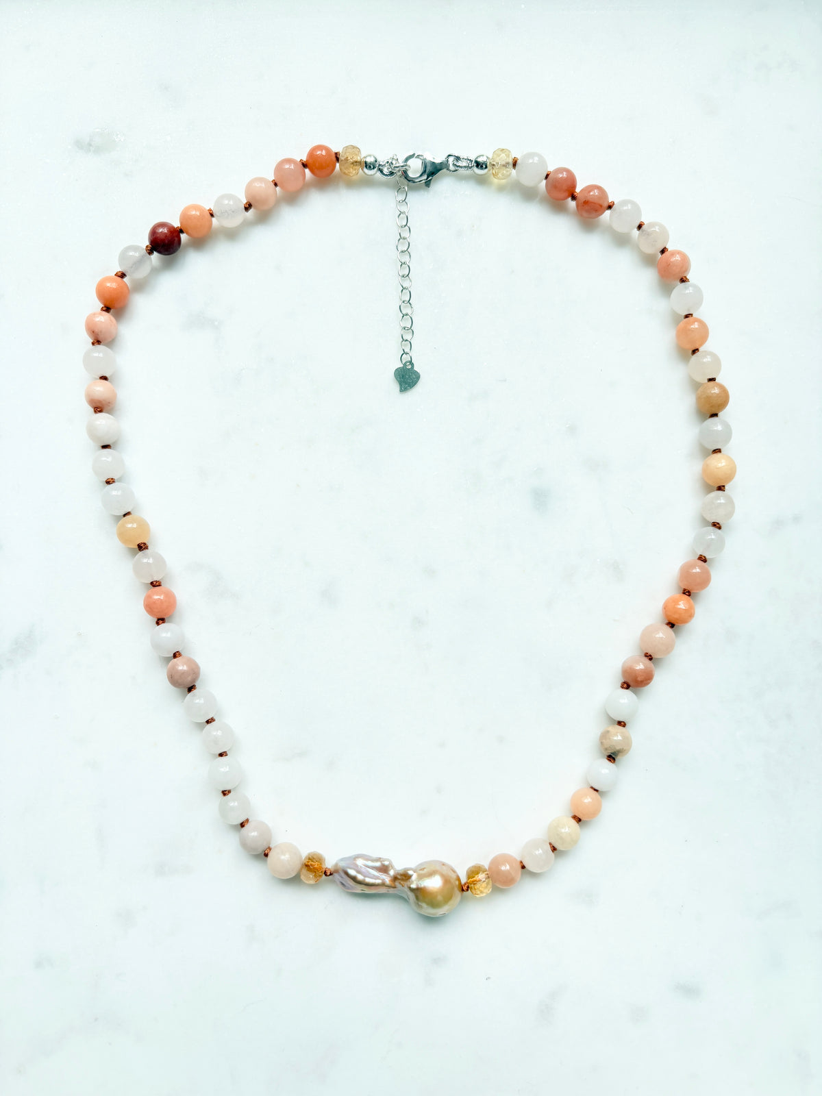 Baroque Embrace Aventurine Necklace - One Of A Kind