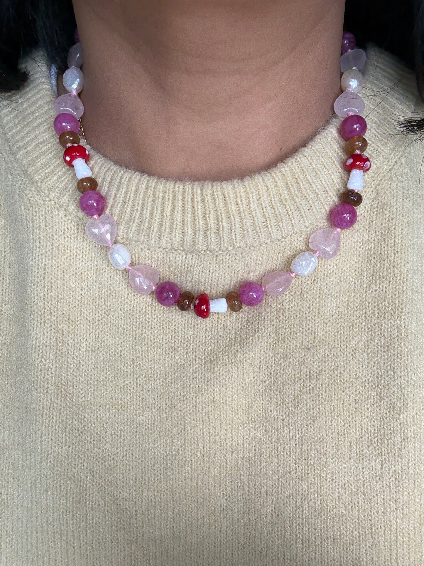 Toadstool Love Necklace