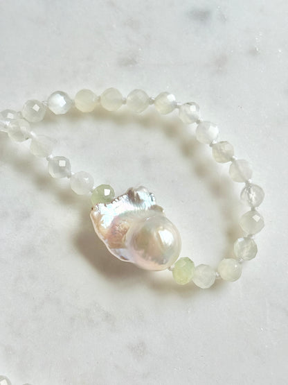 Facets Embrace Moonstone Necklace - Limited