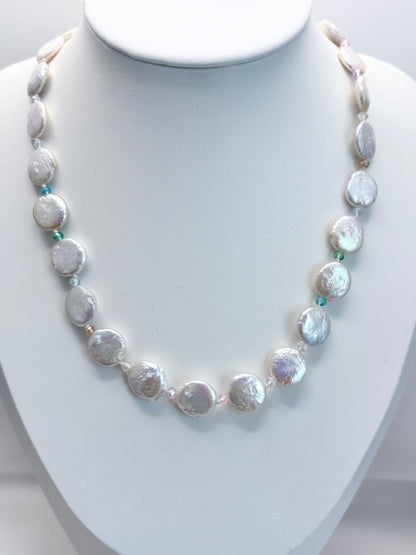 Rainbow Coin Necklace