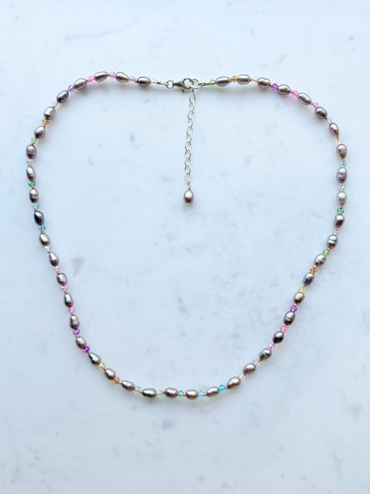 Rainbow Sprinkles Delight Mini Necklace