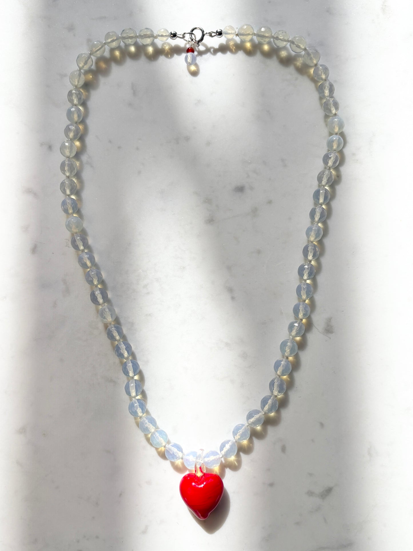 Groovy Heart Opalite Necklace - Limited