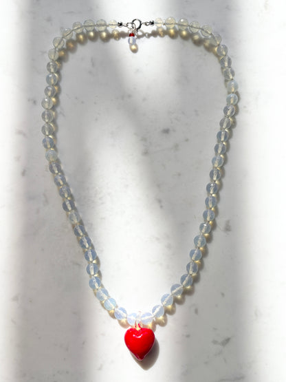 Groovy Heart Opalite Necklace - Limited