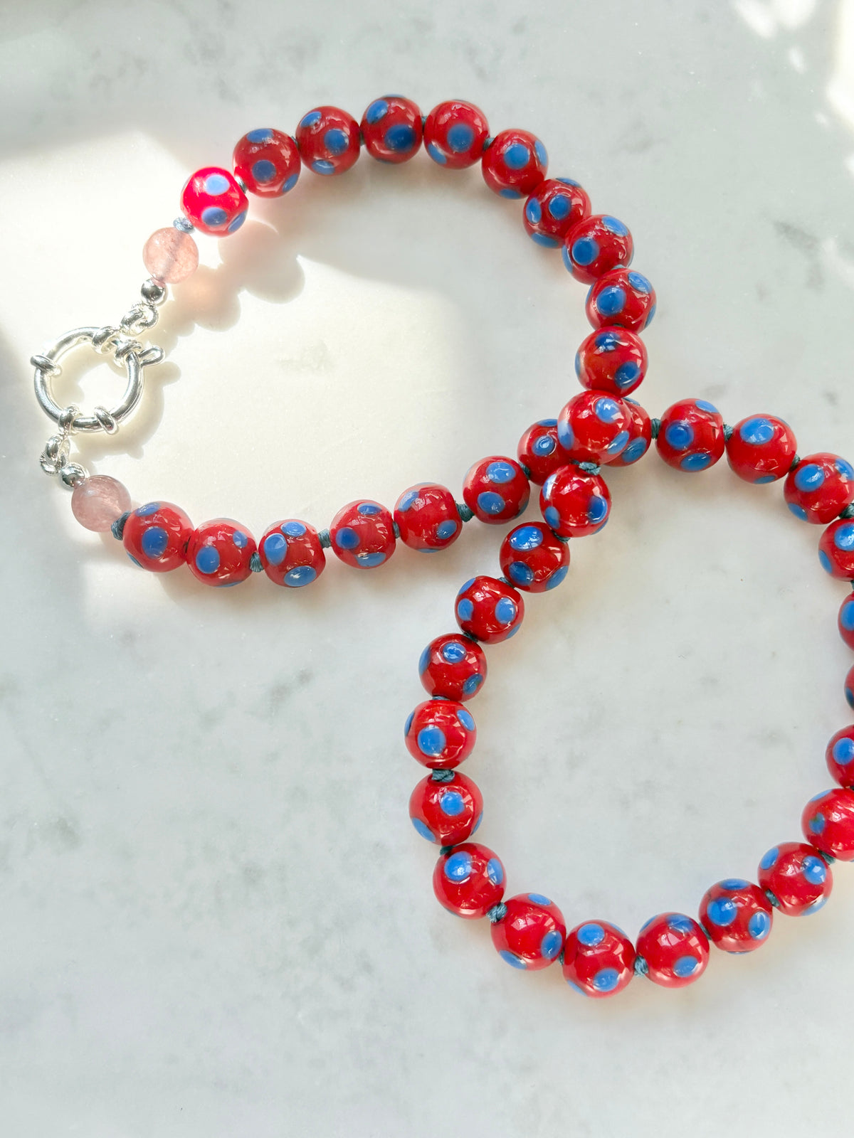 Scarlet Polka Love Bold Necklace - Limited