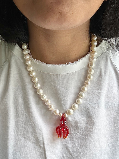Madam Kraken Coral Necklace - One of a kind