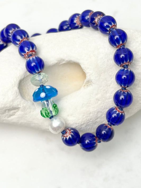 A Side Of Fungi Cobalt Necklace - Limited