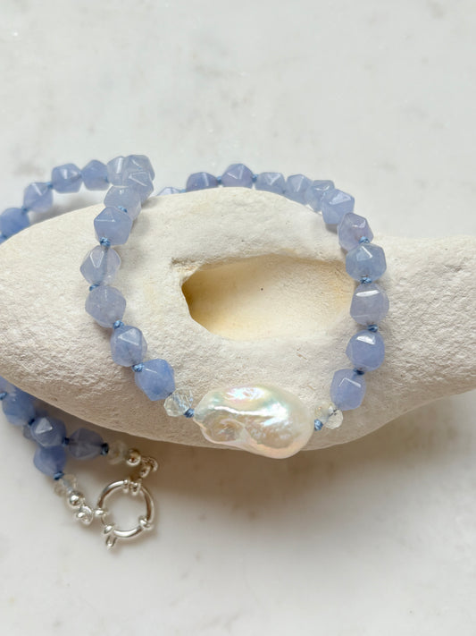 Star Cut Embrace Aqua Necklace - Limited