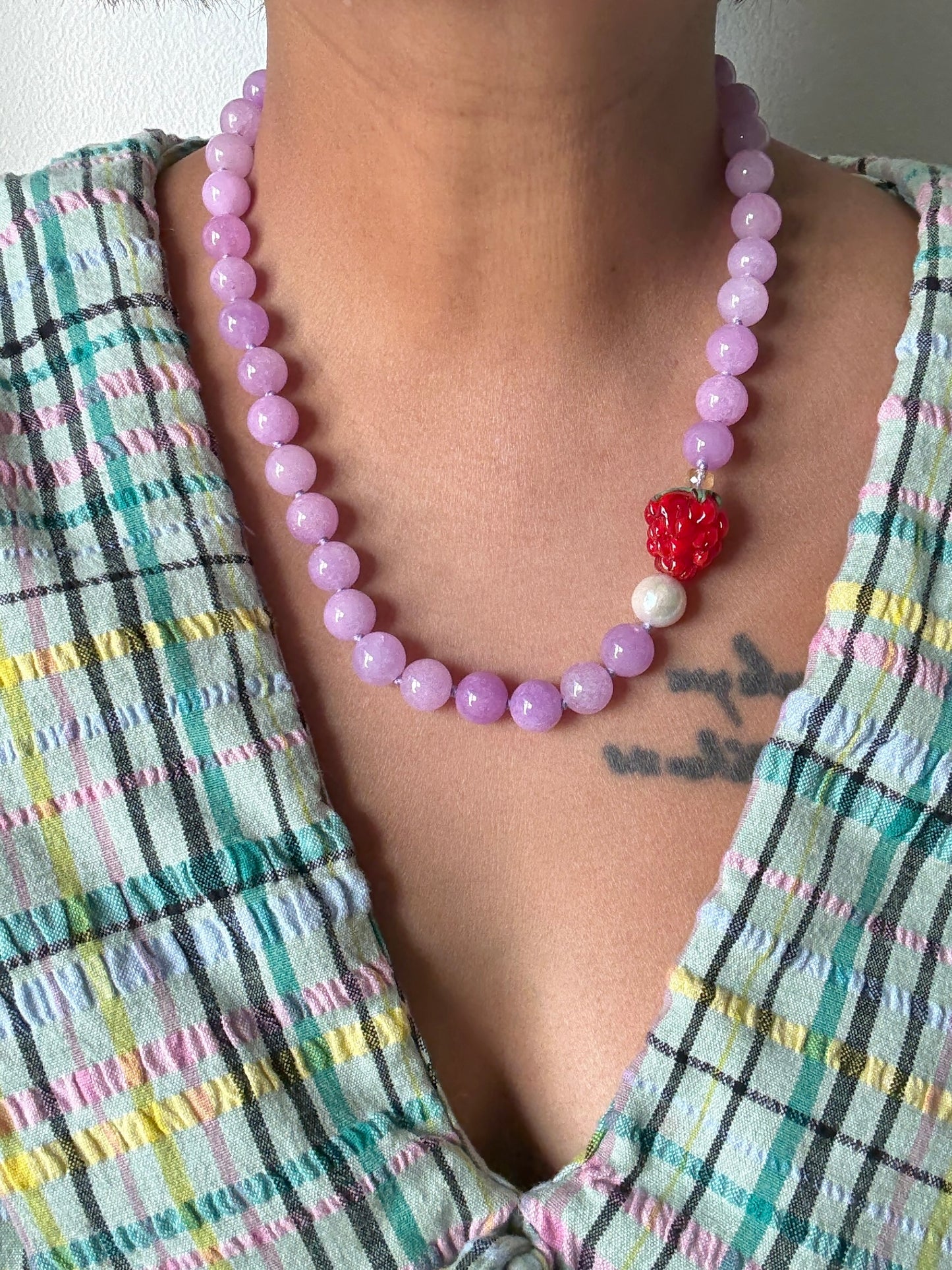 Raspberry Fizz Necklace - Limited