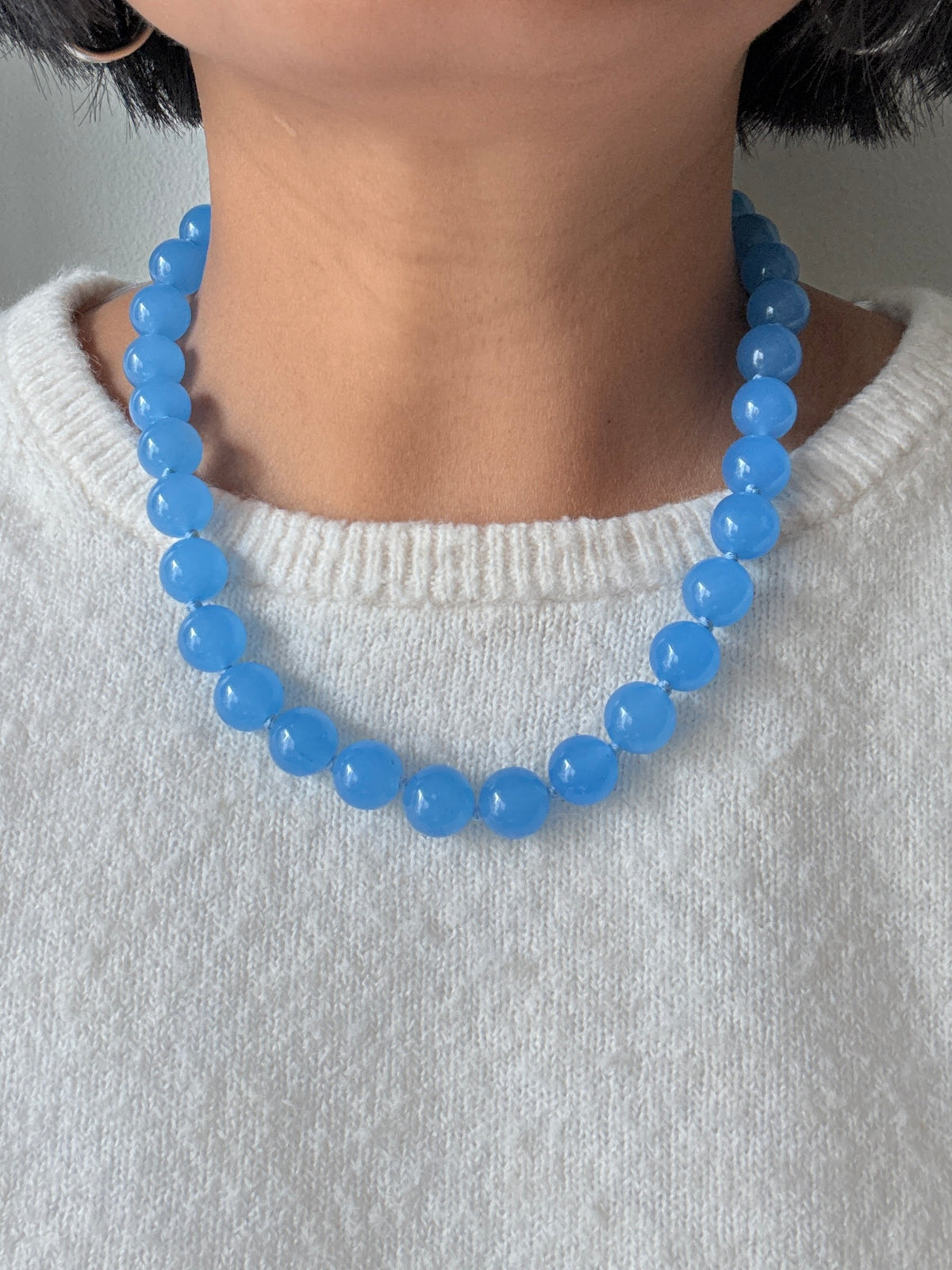 Powder Blue Bold Necklace