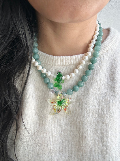 Celestial Sea Burst Algae Necklace