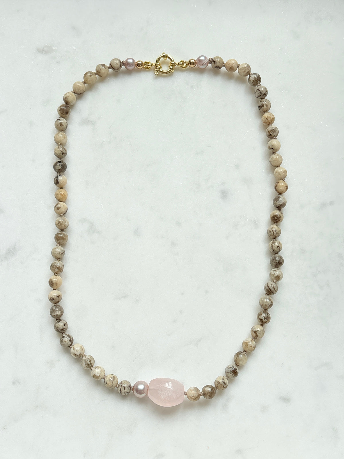 Pebble Pop Rose Necklace - Limited