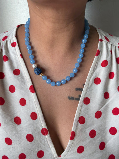 Blueberry Fruit Loops Necklace